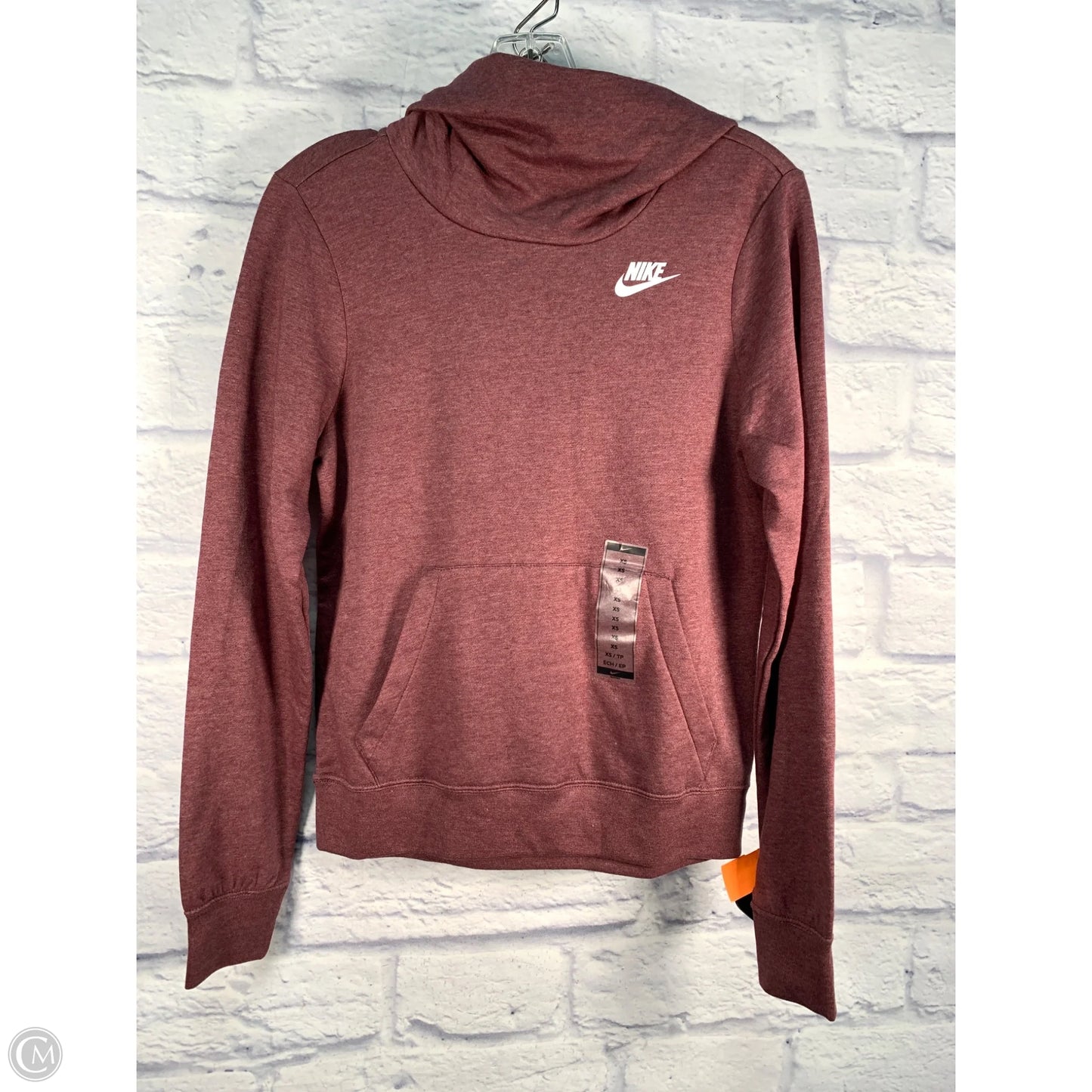Sweatshirt Hoodie By Nike In Purple, Size: Xs