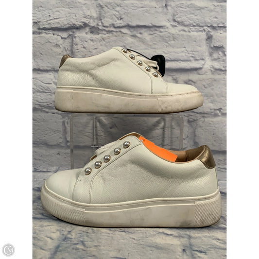 Shoes Sneakers By Alex Marie In Cream, Size: 9