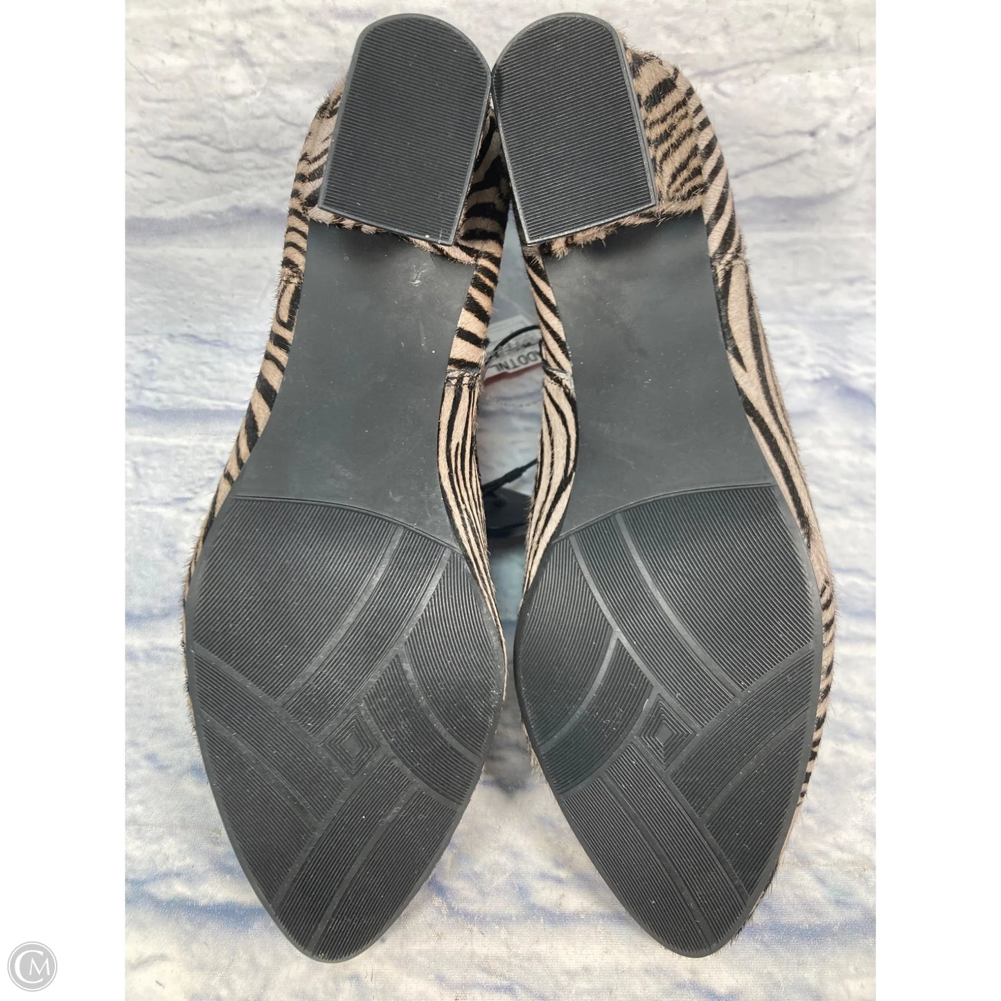 Boots Ankle Heels By Clothes Mentor In Animal Print, Size: 7
