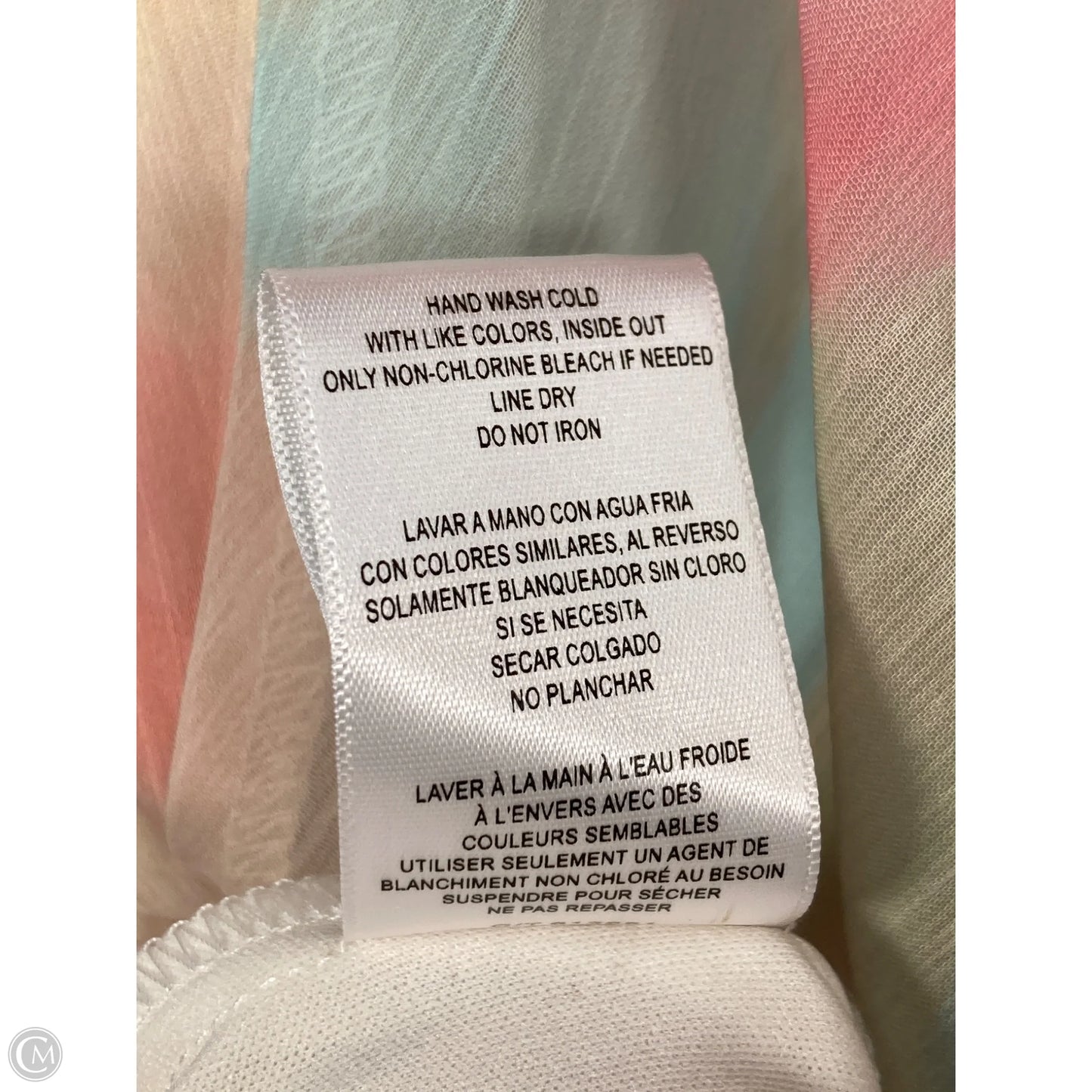 Dress Party Long By Taylor In Cream & Pink, Size: L