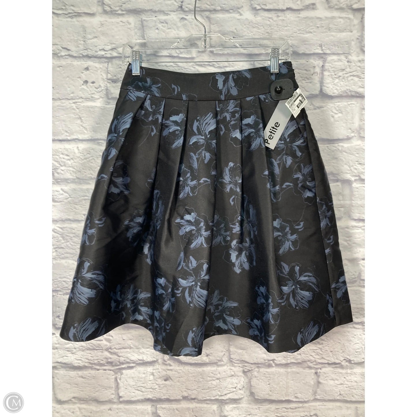 Skirt Midi By Ann Taylor In Black & Blue, Size: 4p