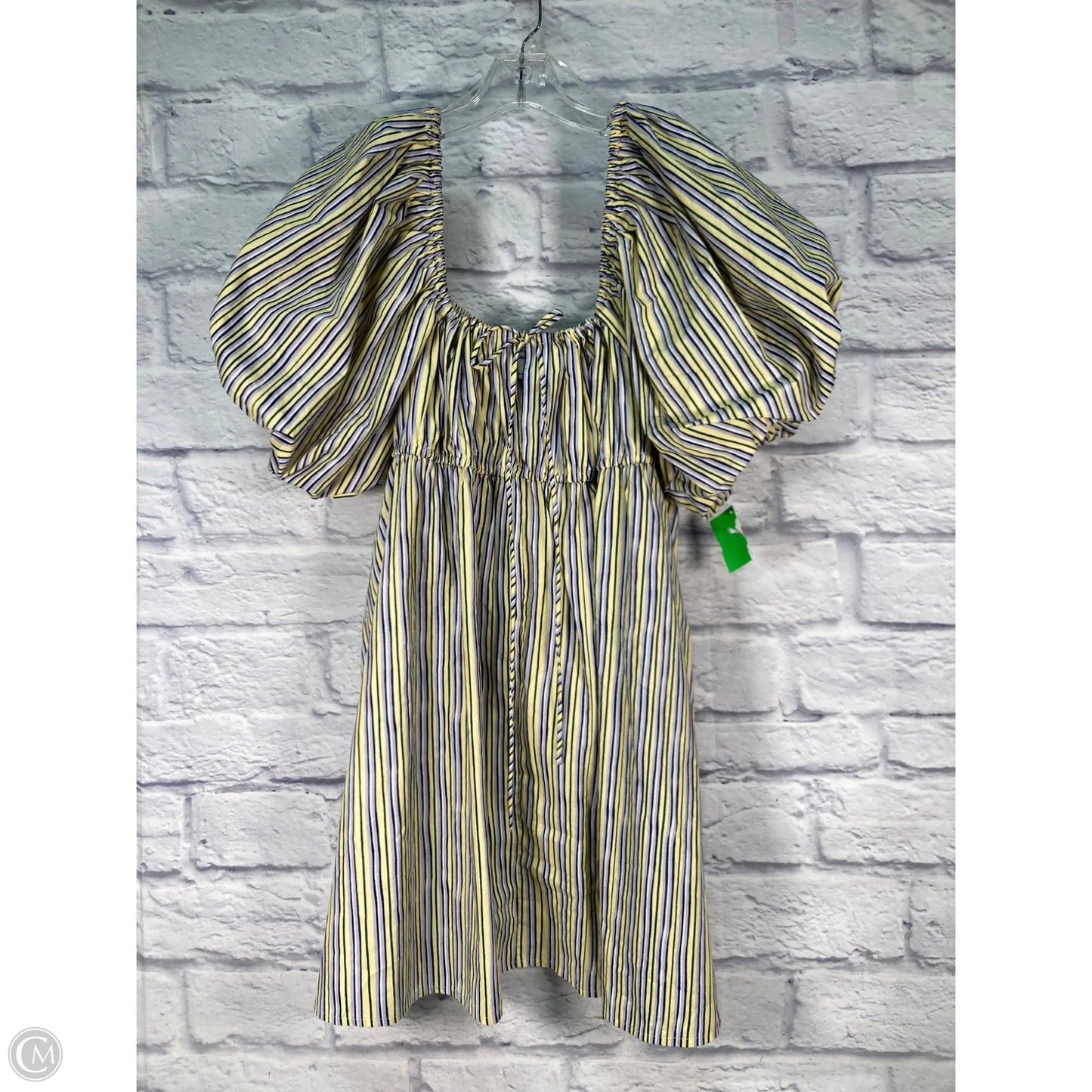 Top Short Sleeve By Asos In Blue & Yellow, Size: Xl