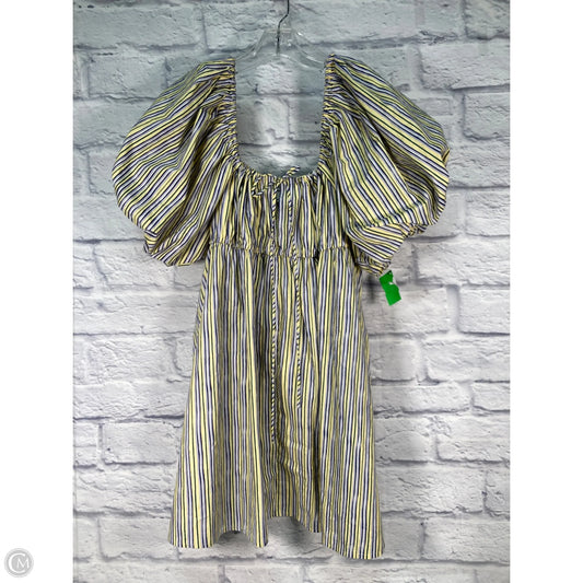 Top Short Sleeve By Asos In Blue & Yellow, Size: Xl
