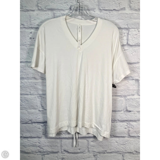 Top Short Sleeve By Lululemon In White, Size: Xs