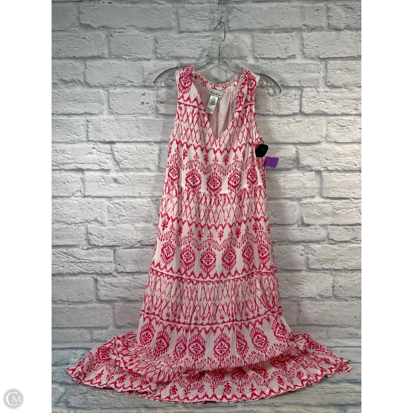 Dress Party Long By Tommy Bahama In Pink & White, Size: S