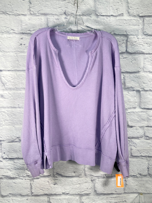 Blouse Long Sleeve By We The Free In Purple, Size: S