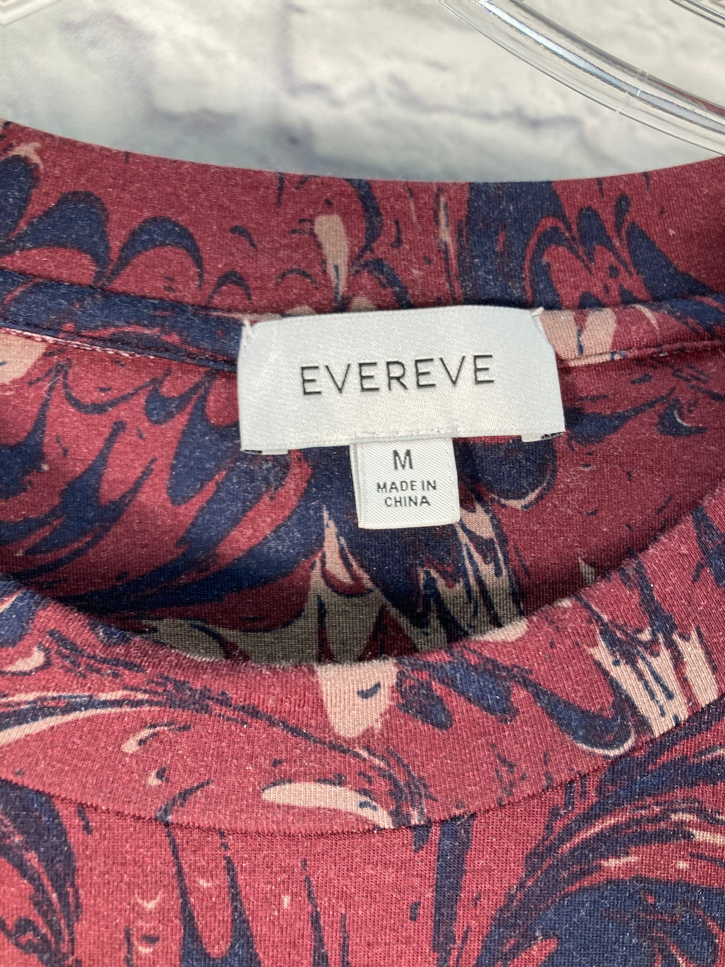 Top Long Sleeve By Evereve In Blue & Purple, Size: M