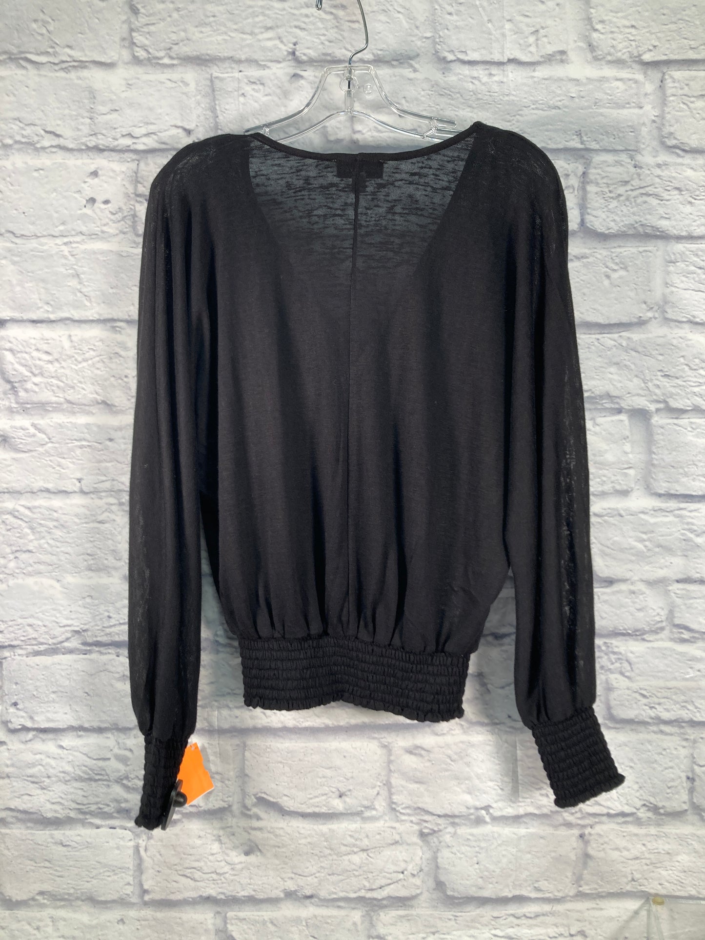 Blouse Long Sleeve By Evereve In Black, Size: Xs