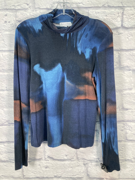 Blouse Long Sleeve By Michael Stars In Blue, Size: M