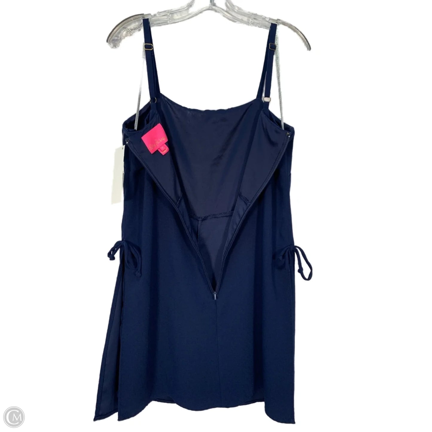 Dress Designer By Lilly Pulitzer In Blue & Gold, Size: M