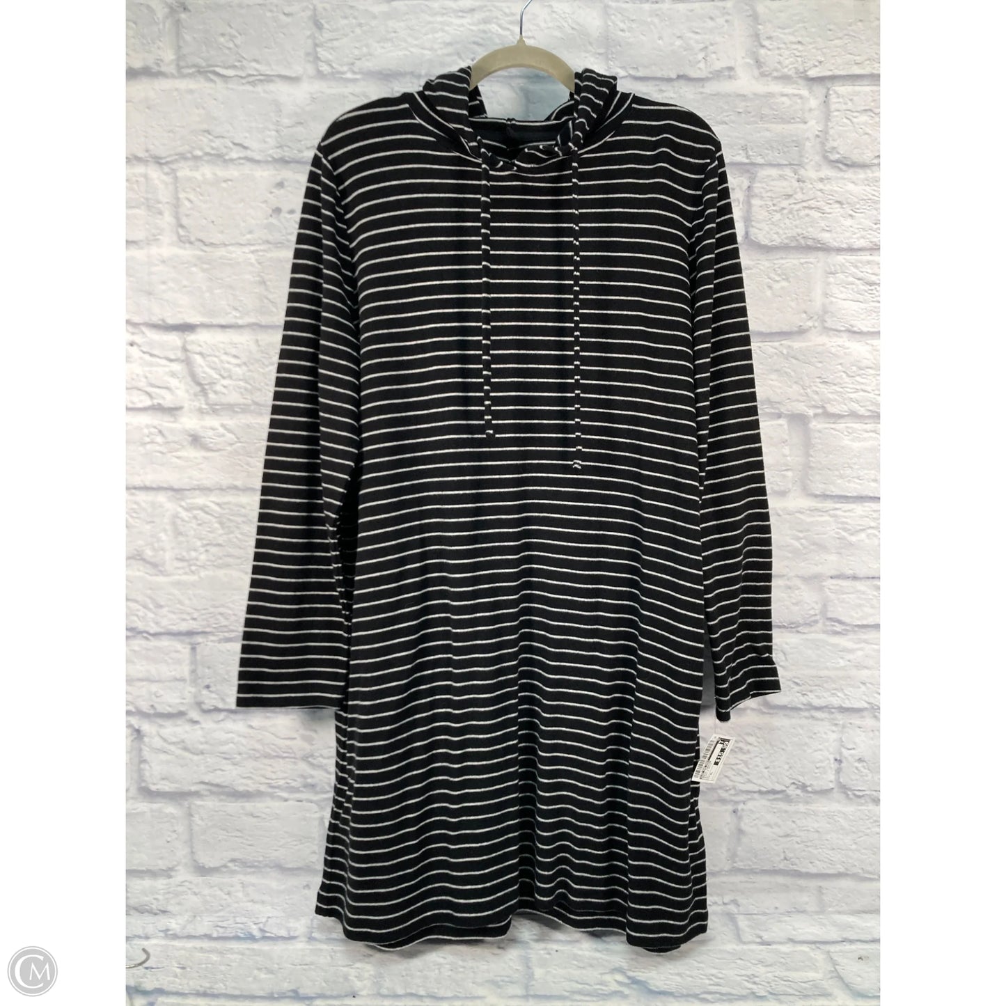 Dress Sweater By Lou And Grey In Black & White, Size: Xl