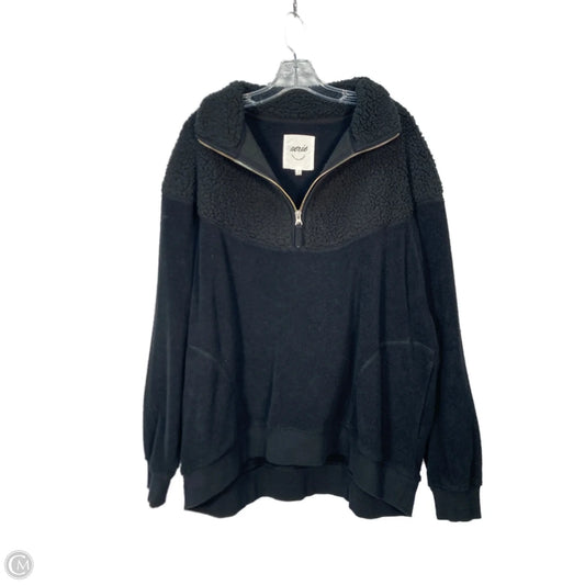Jacket Faux Fur & Sherpa By Aerie In Black, Size: L