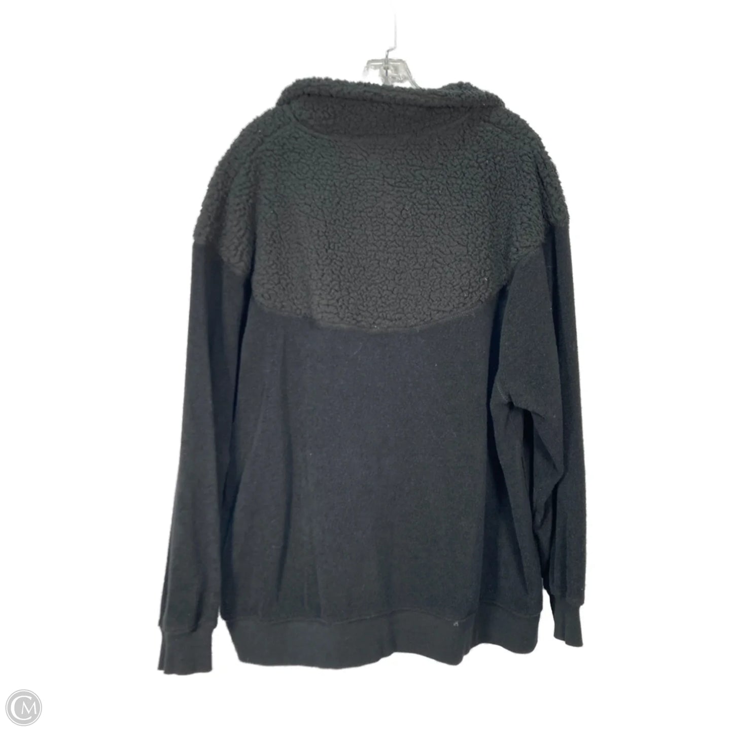 Jacket Faux Fur & Sherpa By Aerie In Black, Size: L