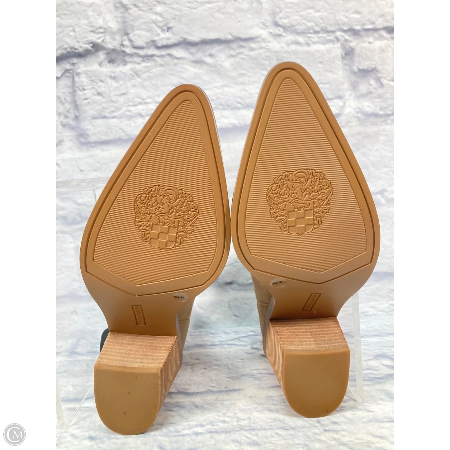 Boots Ankle Heels By Vince Camuto In Tan, Size: 9