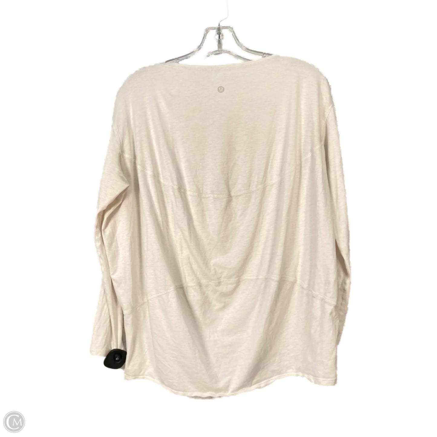 Athletic Top Long Sleeve Crewneck By Lululemon In White, Size: Xs