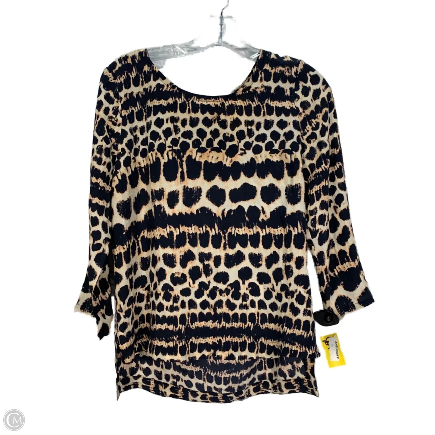 Blouse Long Sleeve By Maeve In Animal Print, Size: S