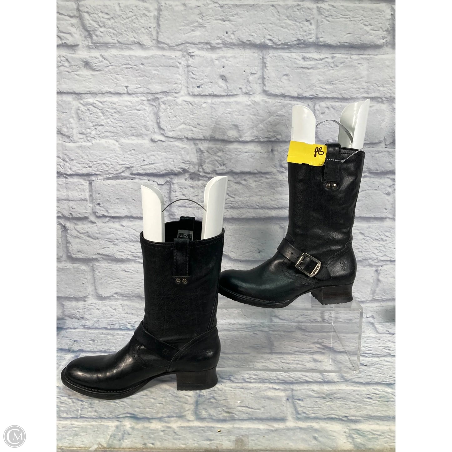 Boots Designer By Frye In Black, Size: 7.5