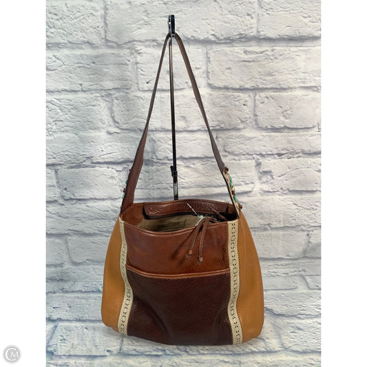 Handbag Leather By Brighton, Size: Medium