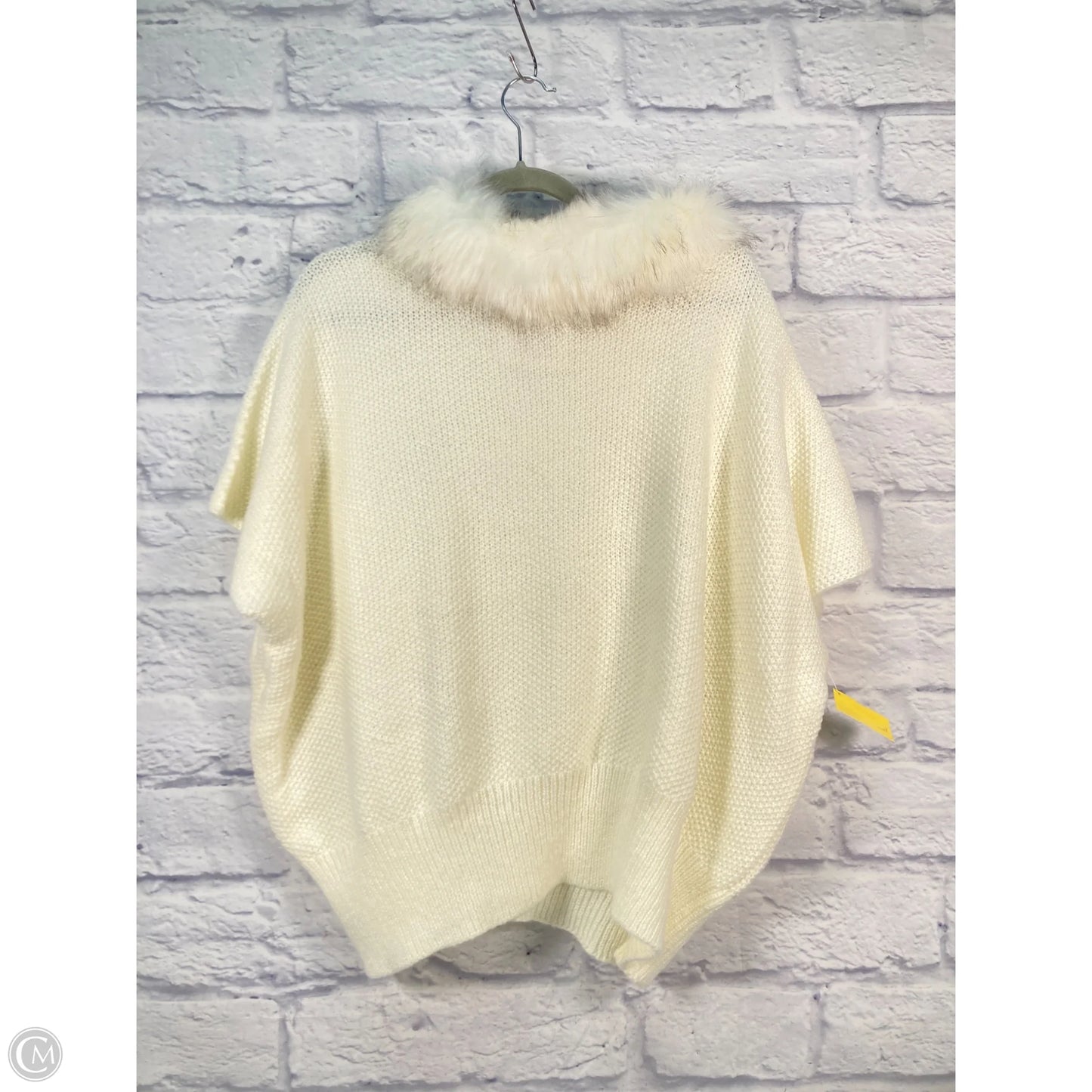 Vest Sweater By Mix It In Cream, Size: Osfm