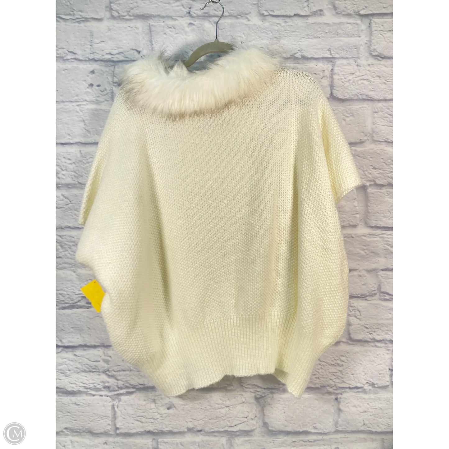 Vest Sweater By Mix It In Cream, Size: Osfm