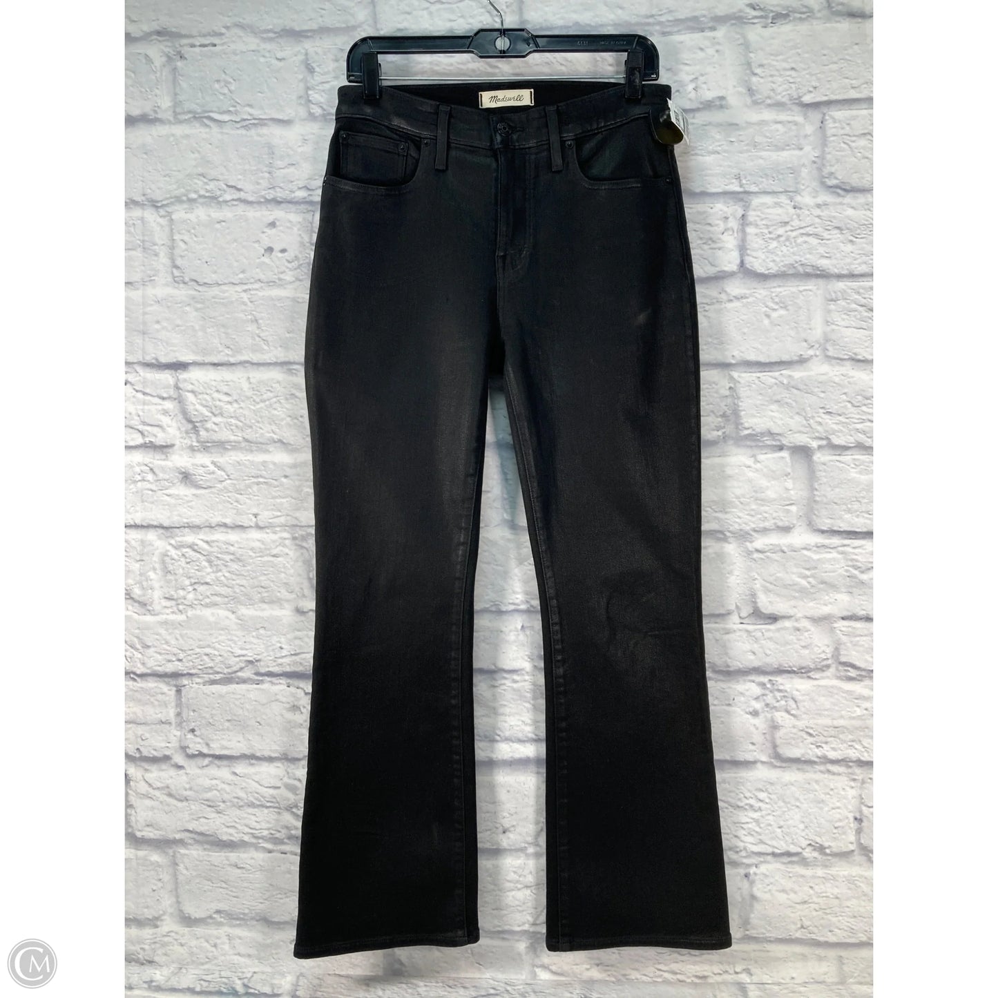Jeans Boot Cut By Madewell In Black Denim, Size: 6