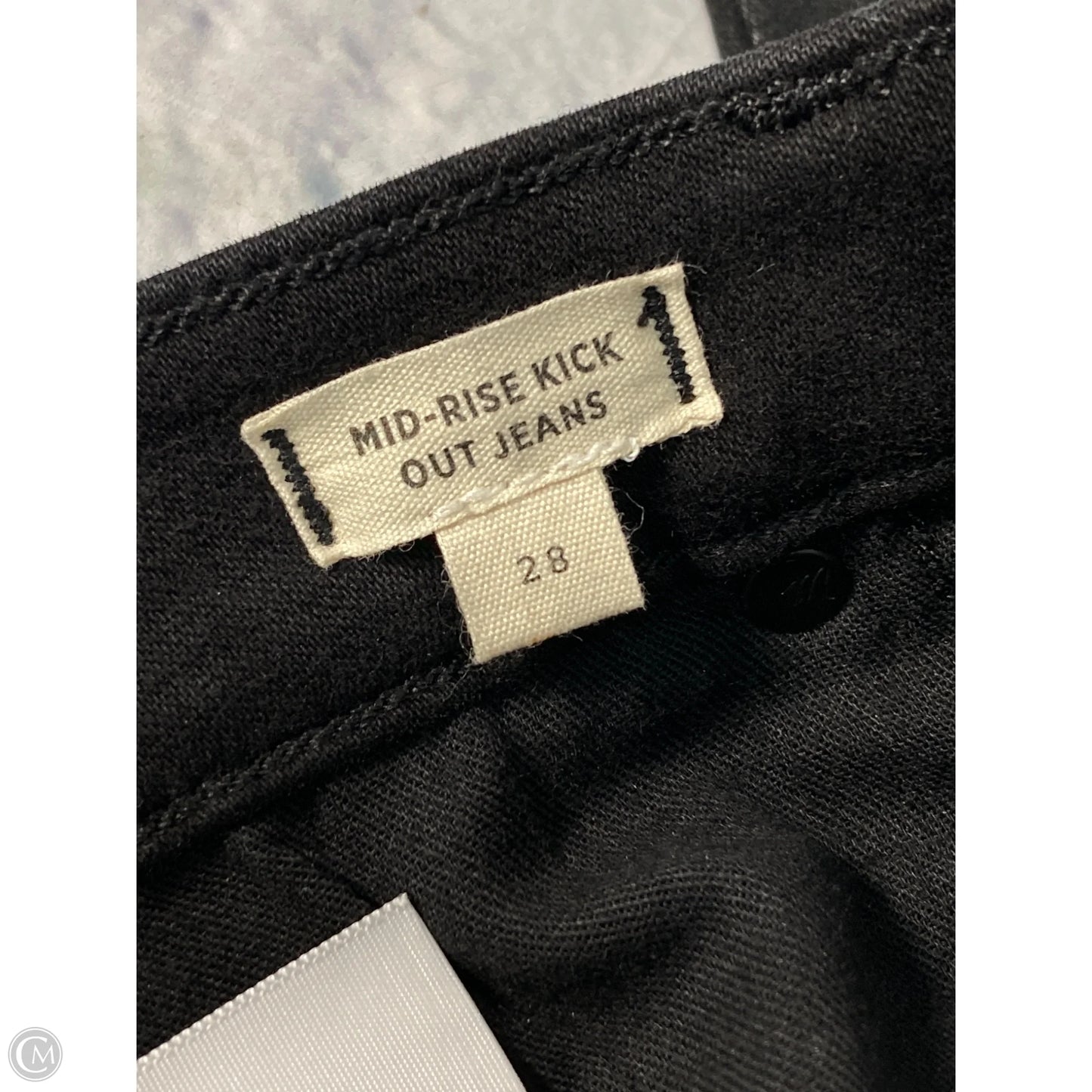 Jeans Boot Cut By Madewell In Black Denim, Size: 6