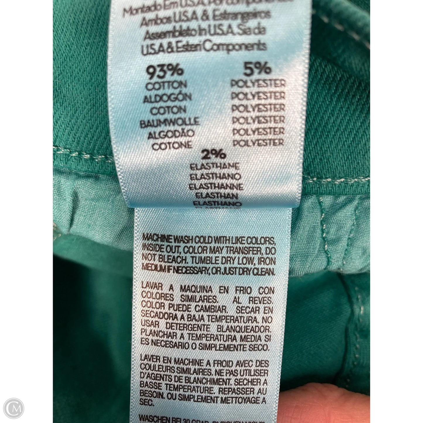 Jeans Boot Cut By Mother In Aqua, Size: 4