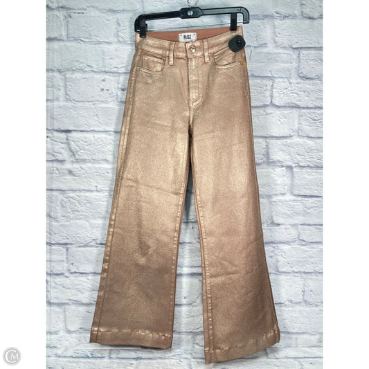 Jeans Wide Leg By Paige In Bronze, Size: 2