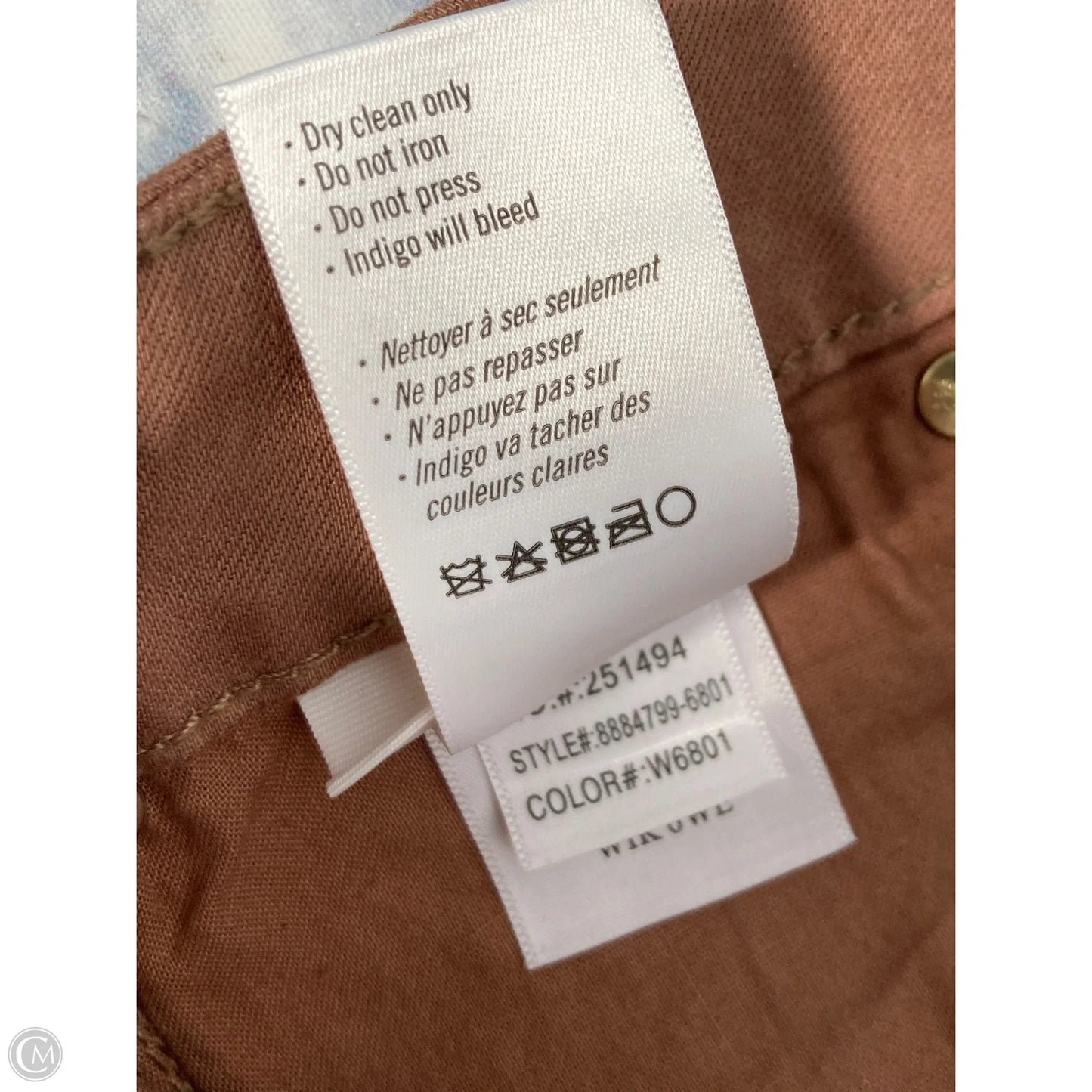 Jeans Wide Leg By Paige In Bronze, Size: 2