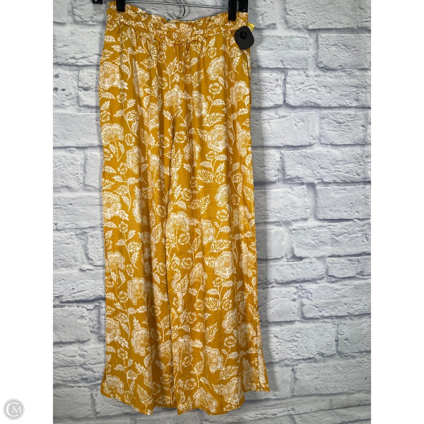 Pants Wide Leg By Anthropologie In Yellow, Size: 4