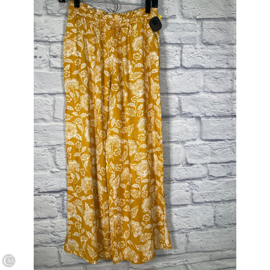 Pants Wide Leg By Anthropologie In Yellow, Size: 4