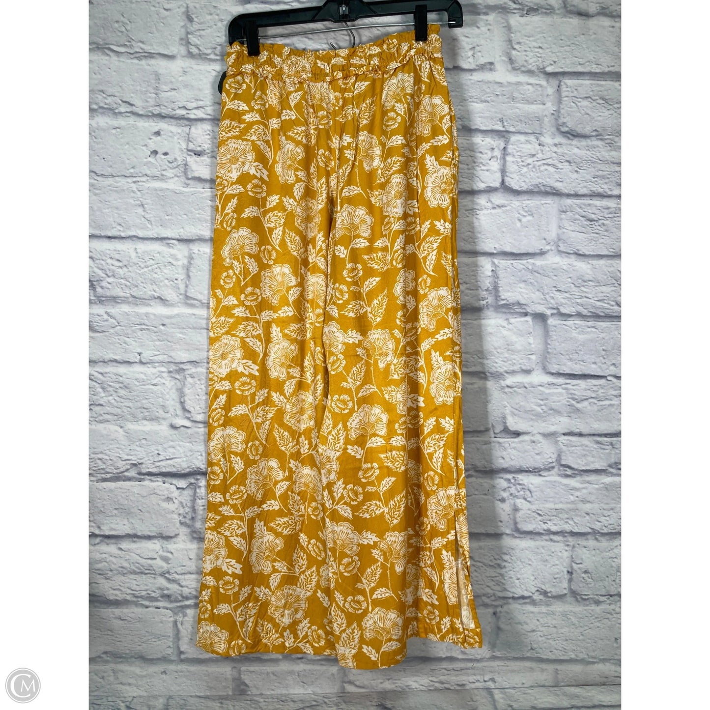 Pants Wide Leg By Anthropologie In Yellow, Size: 4