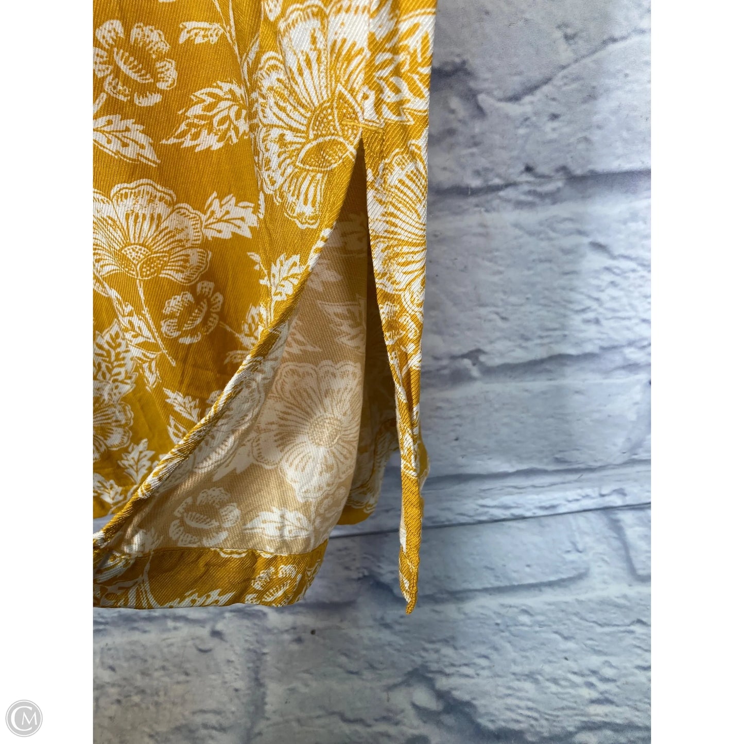 Pants Wide Leg By Anthropologie In Yellow, Size: 4