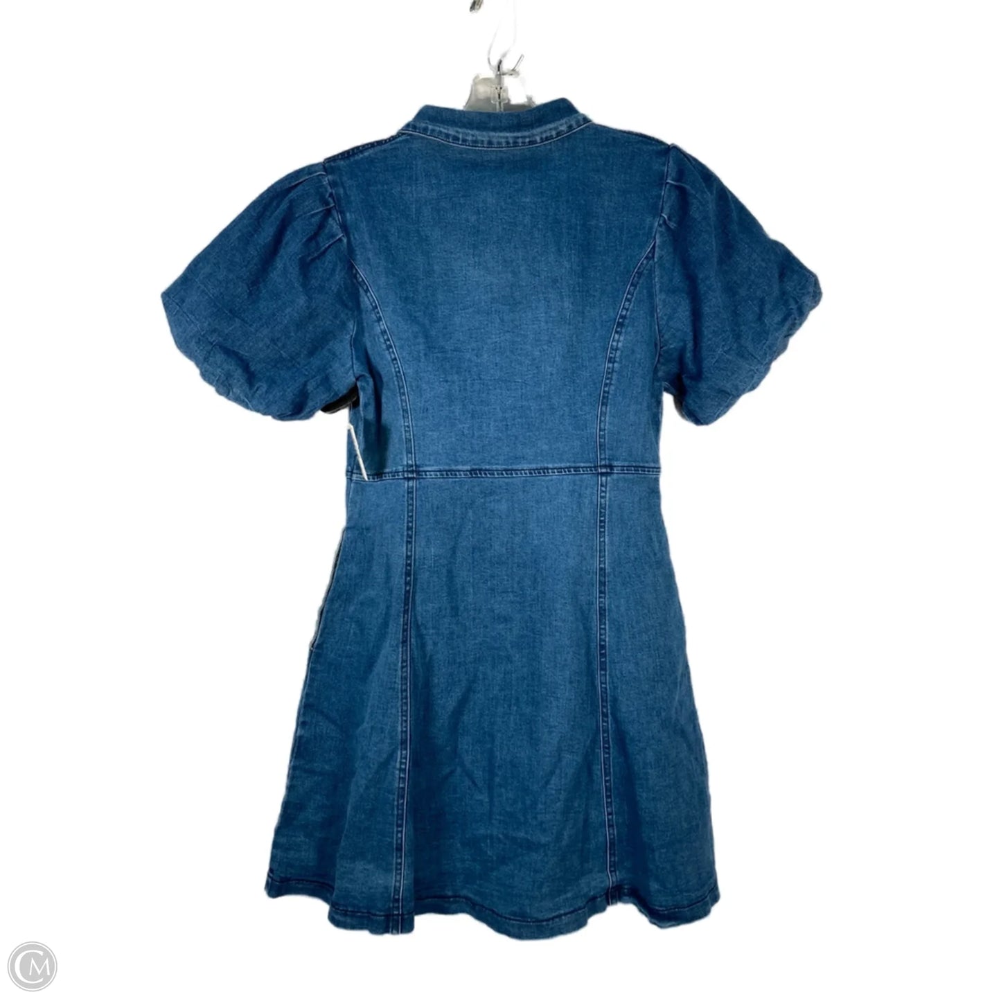Dress Casual Midi By Allegra K In Blue Denim, Size: S
