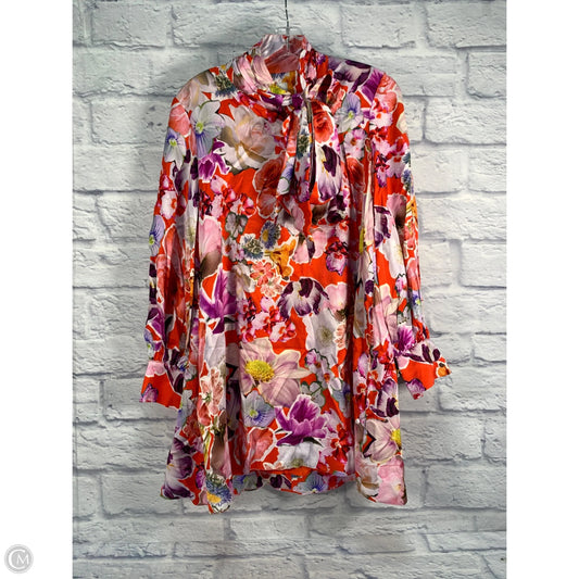 Dress Party Midi By Maeve In Purple & Red, Size: Xxs