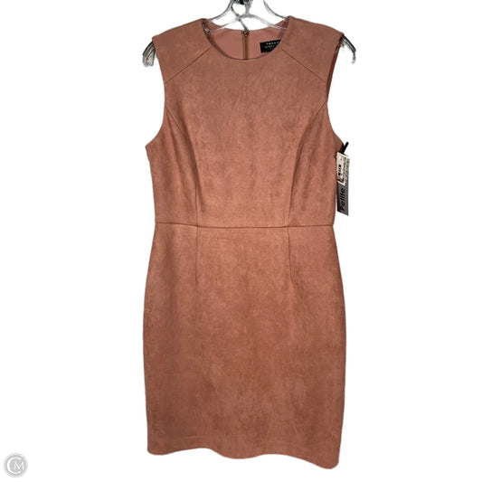 Dress Party Midi By Tahari By Arthur Levine In Peach, Size: Mp