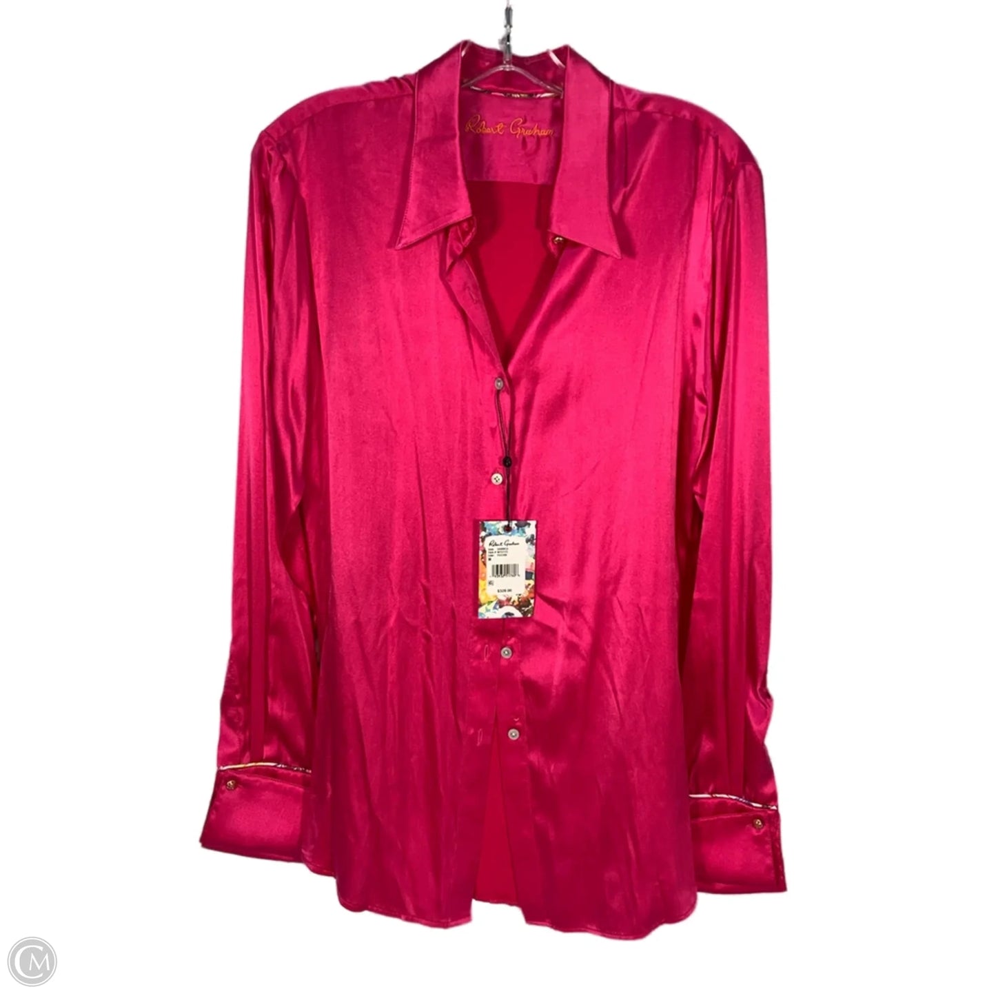 Tunic Long Sleeve By Clothes Mentor In Pink, Size: M
