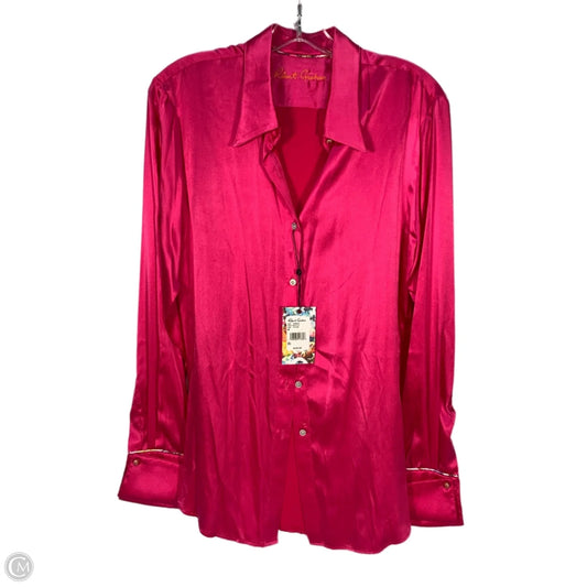 Tunic Long Sleeve By Clothes Mentor In Pink, Size: M