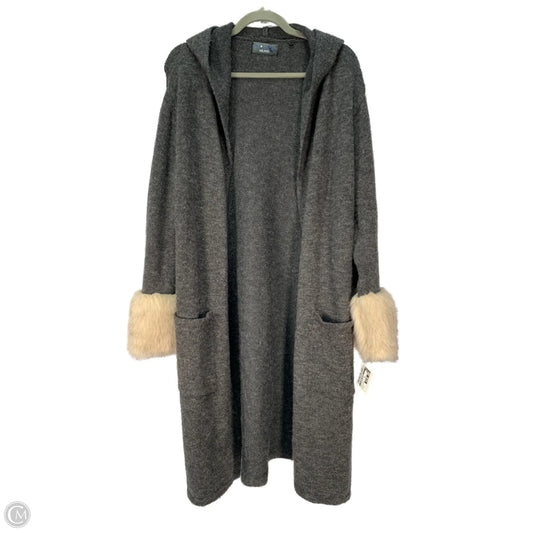 Sweater Cardigan By Clothes Mentor In Grey & Tan, Size: Xl