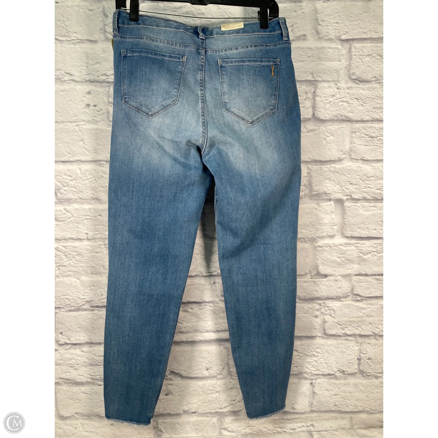 Jeans Skinny By Vintage America In Blue Denim, Size: 10