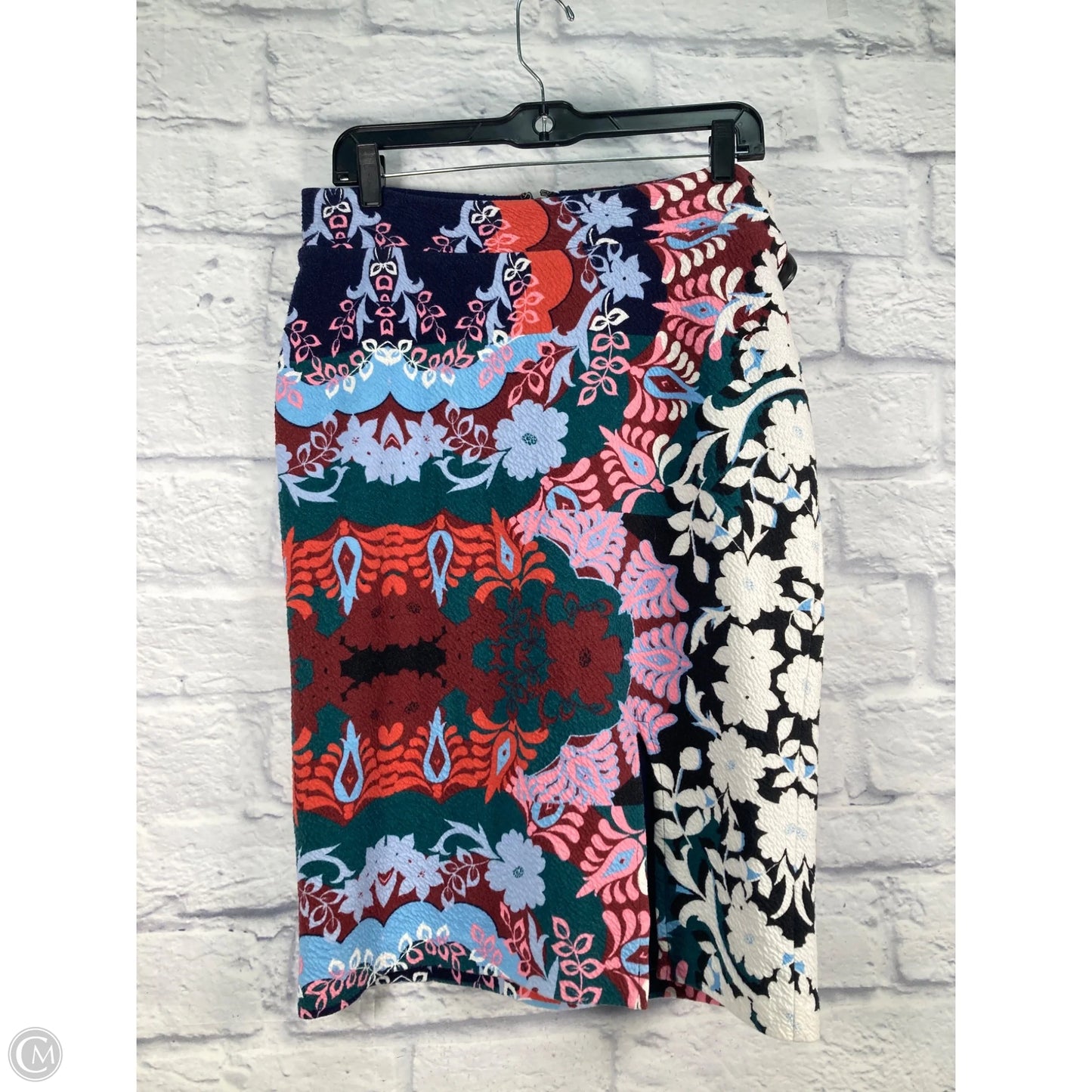 Skirt Midi By Maeve In Blue & Pink, Size: M