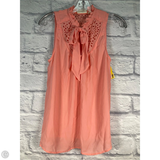 Top Sleeveless By Maeve In Peach, Size: M