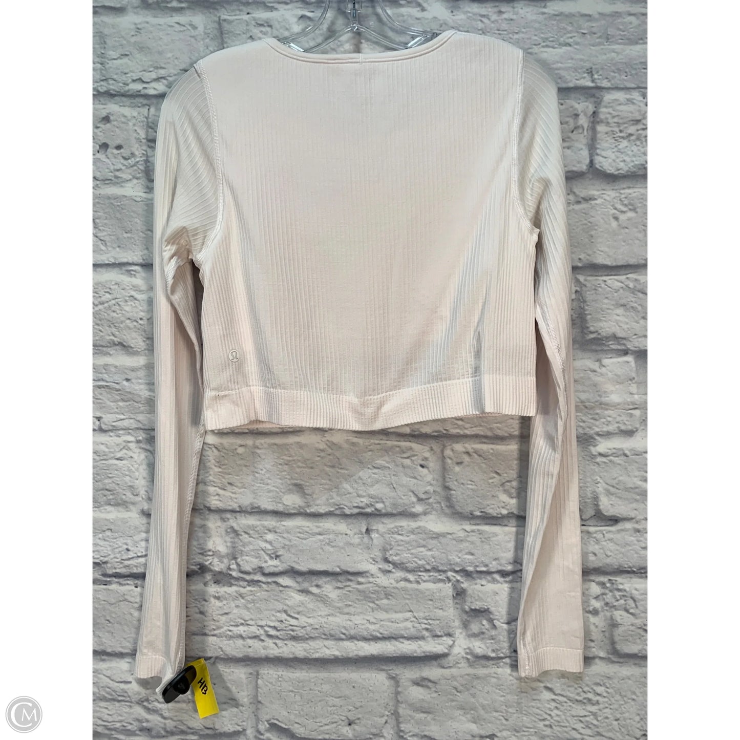 Athletic Top Long Sleeve Crewneck By Lululemon In Pink, Size: M