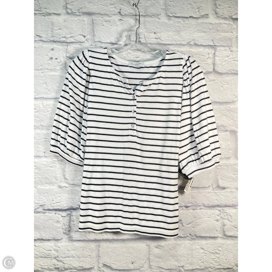 Top Short Sleeve By Michael Stars In Black & White, Size: M