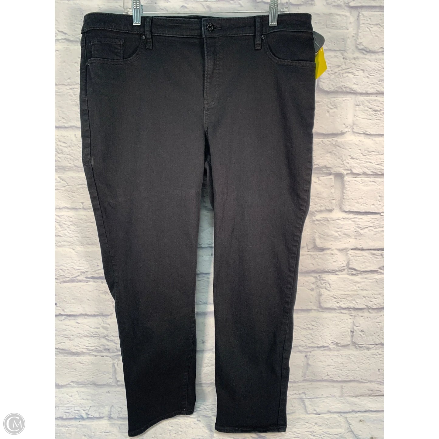 Jeans Cropped By Chicos In Black Denim, Size: 16