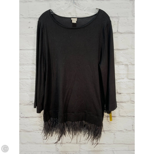 Sweater By Chicos In Black, Size: Xl
