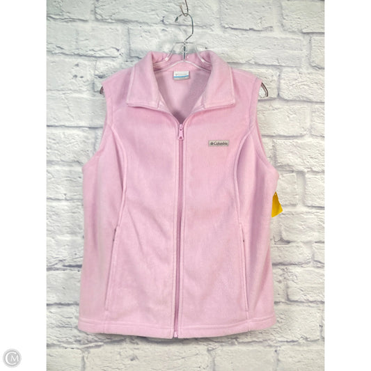 Vest Fleece By Columbia In Pink, Size: Xl
