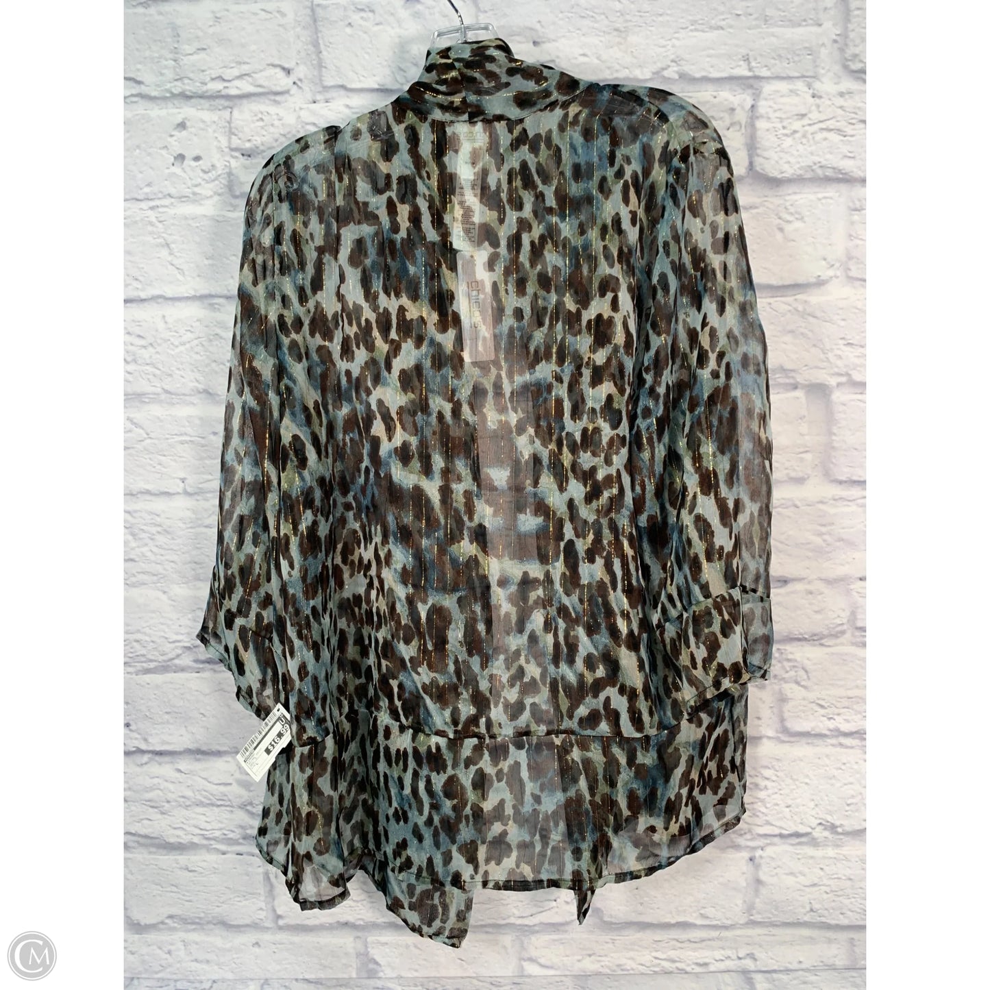 Kimono By Chicos In Animal Print, Size: L