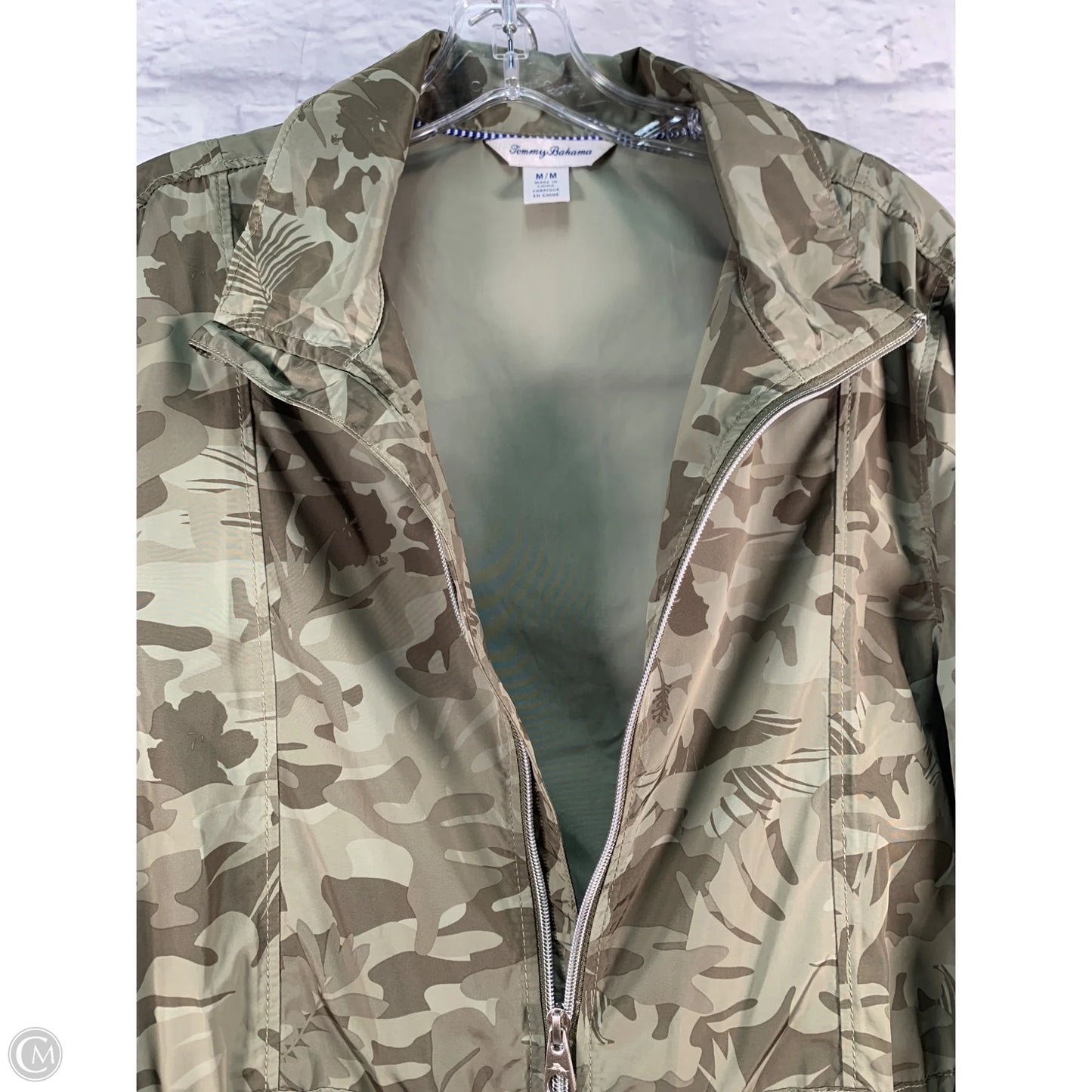 Coat Raincoat By Tommy Bahama In Camouflage Print, Size: M