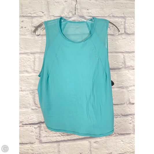 Athletic Tank Top By Lululemon In Teal, Size: M
